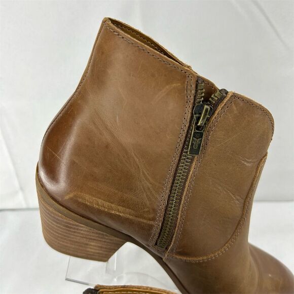 Frye Women's Jennifer Ankle Booties Brown Leather Size 8.5 - Picture 2 of 13
